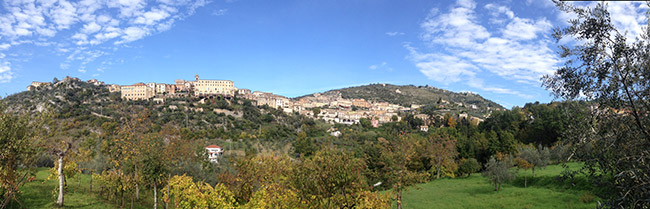 Panorama della città di Arpino