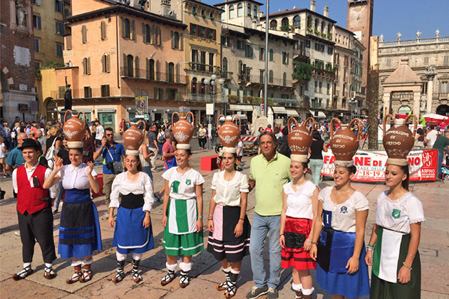 La Corsa con la Cannata al Tocatì di Verona 2018